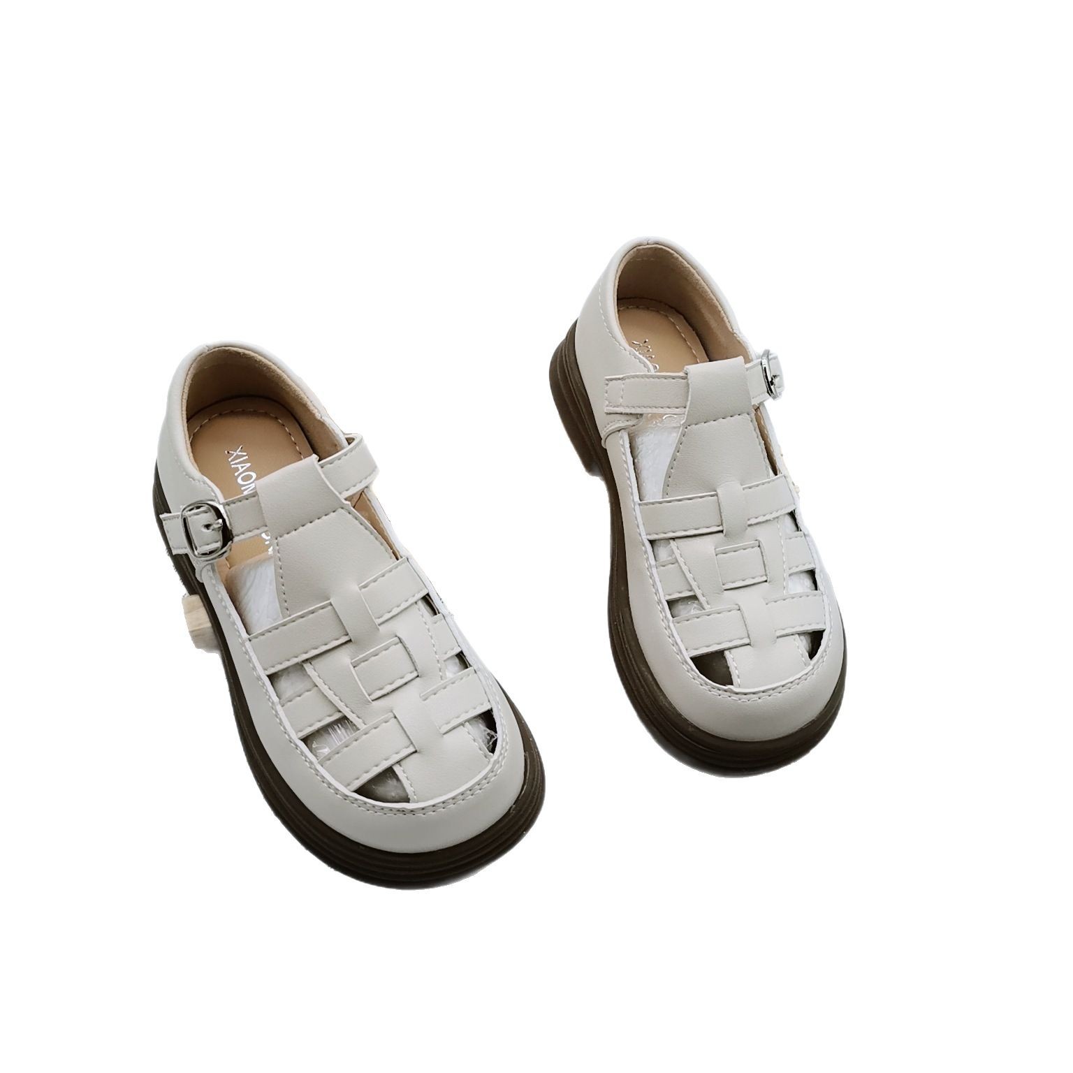 26-30 Tamaño de sandalias para niñas, zapatos de verano para niños, nuevos zapatos de verano para niñas, zapatos de cuero retro