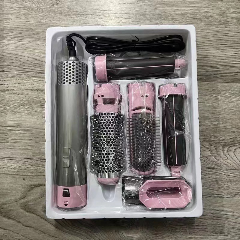 アマゾン越境販売 ヘアアイロン 五in一 ホットエアブラシ ヘアドライヤー ヘアアイロン ストレートヘアブラシ ヘアドライヤー 自動吸収機能付き|undefined