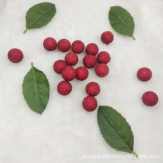 Simulated Bayberry Foam Bayberry Fruit Cuttings Ornaments Props Shooting Home Decoration Bayberry Fruit Pose Model