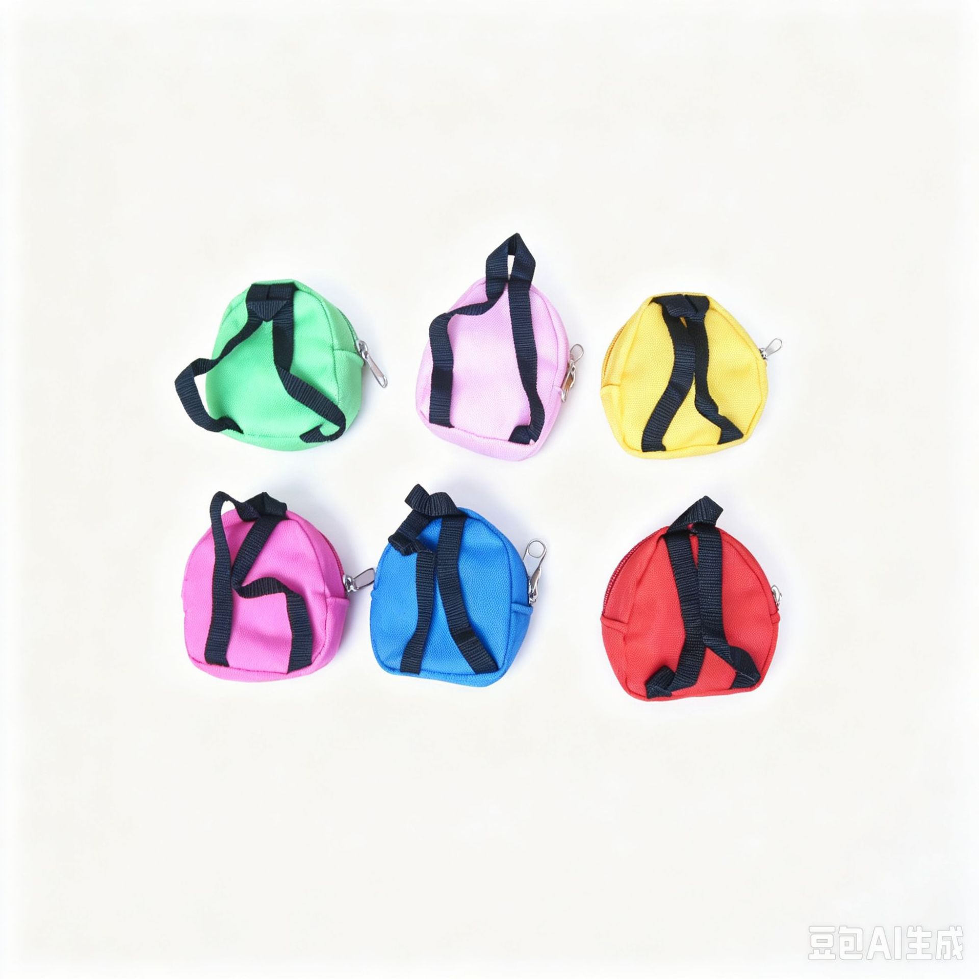 Mini Çift Omuz Bozuk Para Sırt Çantası Bez Bebek Kıyafet Değiştirme Sırt Çantası Polyester Oxford Kumaş Bozuk Para Kitap Çantası Asılı Aksesuar Cüzdan