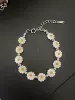 Silver daisy bracelet