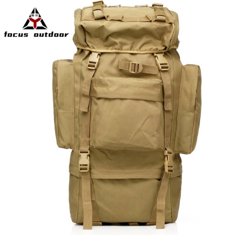 Mochila táctica de gran capacidad para deportes al aire libre, camping, montañismo, senderismo, mochila multifuncional de camuflaje.