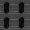 No. 4 black boat socks