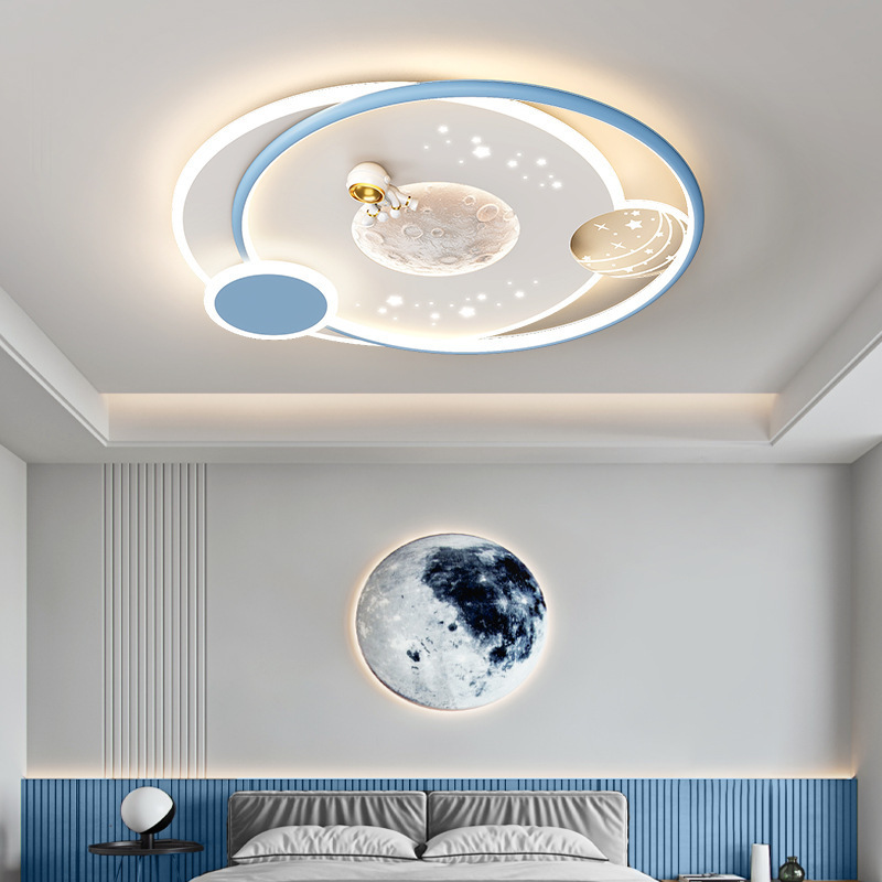 Children's Room Lamp, New Cream Style Eye-Protecting Ceiling Lamp, Warm Study Lamp, Astronaut Children's Lamp, Cartoon Bedroom Lamp Children's Room Lamp, New Cream Style Eye-Protecting Ceiling Lamp, Warm Study Lamp, Astronaut Children's Lamp, Cartoon Bedroom Lamp