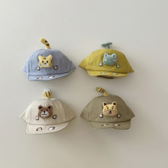 Autumn South Korea Baby Hat Spring and Autumn Matchable Ins Cartoon Super Cute Soft Brim Baby Sun Hat Baseball Cap