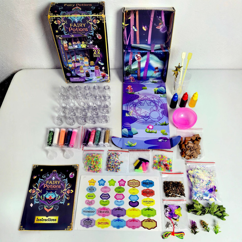 跨境新品魔法药水套装DIY玩具儿童创意趣味手工科学魔法混合实验|undefined