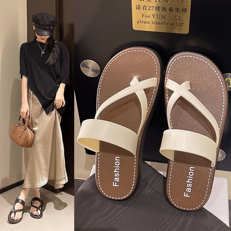 Universal elegant fashionable non-slip comfortable beach mule flat