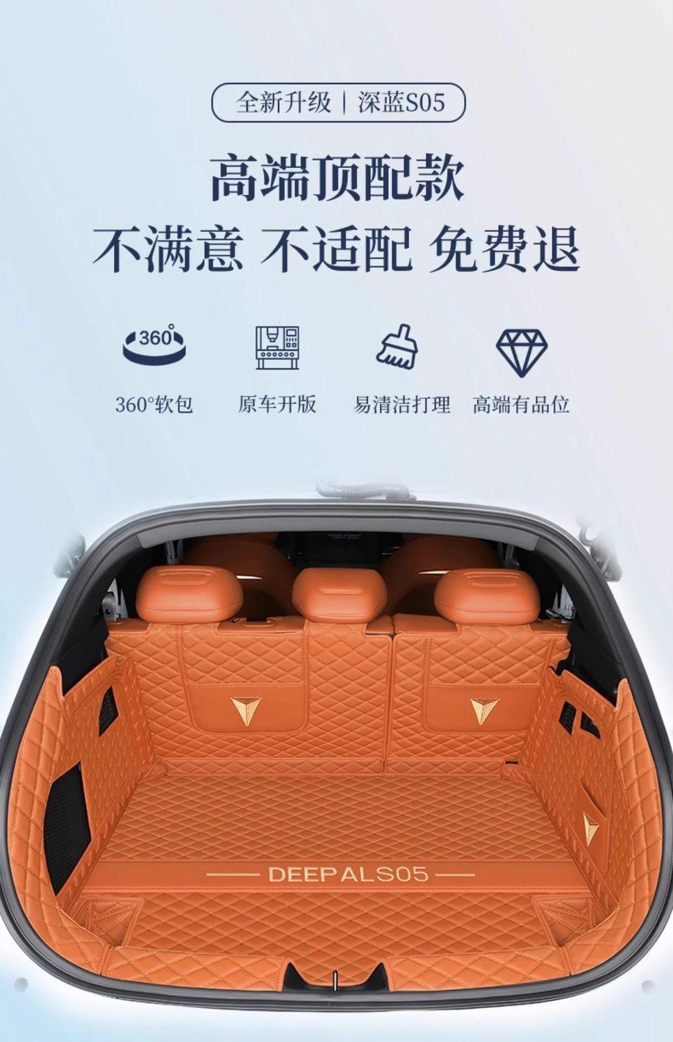 Suitable for 2026 Changan Deep Blue S05, full-coverage trunk mat, Deep Blue S05 car accessories, interior trunk mat