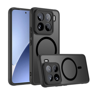 适用REDMI 15 4G欧版手机壳肤感磁吸小米15TPRO PC+TPU保护套15C