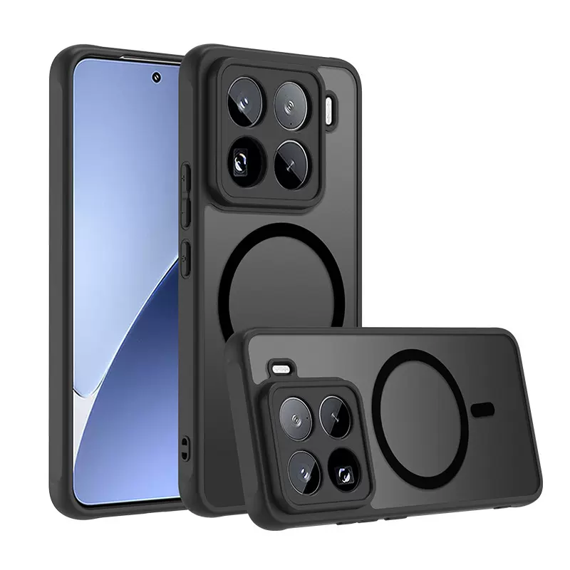 适用REDMI 15 4G欧版手机壳肤感磁吸小米15TPRO PC+TPU保护套15C