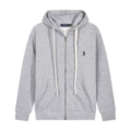 [zipper style] white rope gray black label