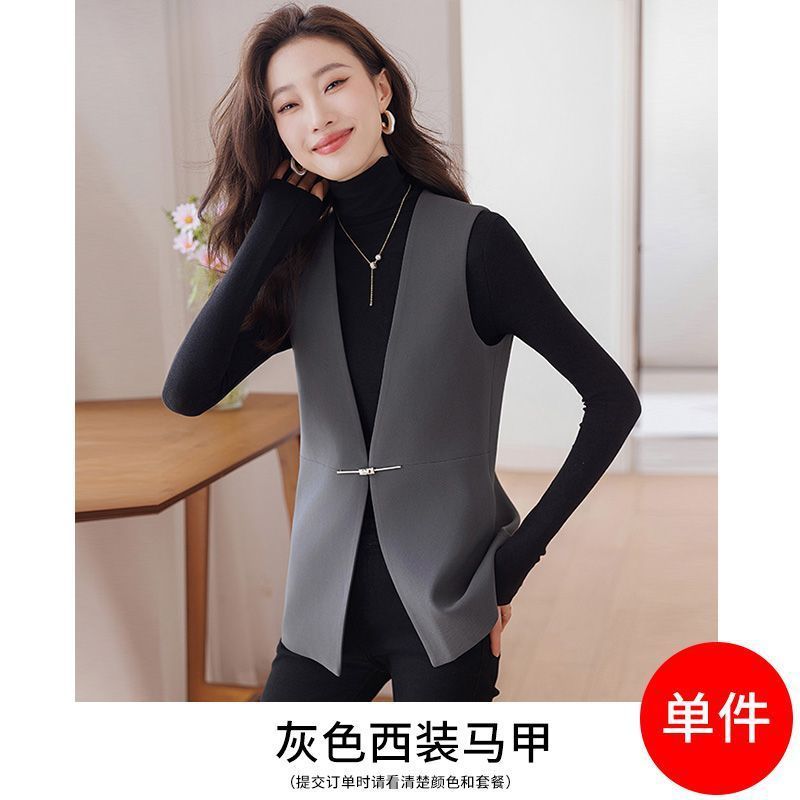 西装马甲2025春季新款女神范马夹背心外套感气质休闲外搭坎肩|undefined