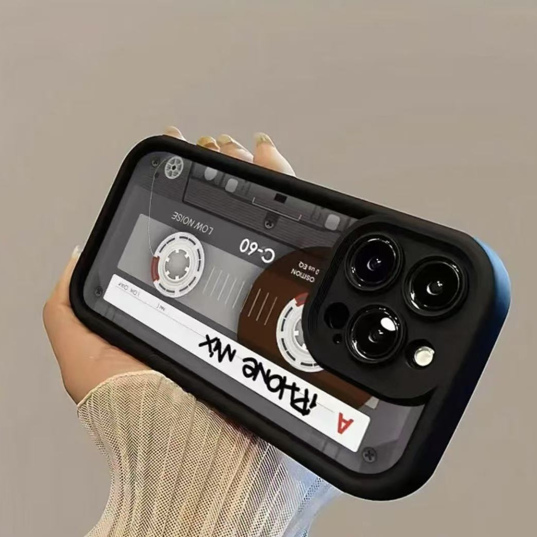 Funda para teléfono móvil iphone16pro de personalidad europea y americana Apple 15 anti-caída 14/13promax nuevo 12xr11