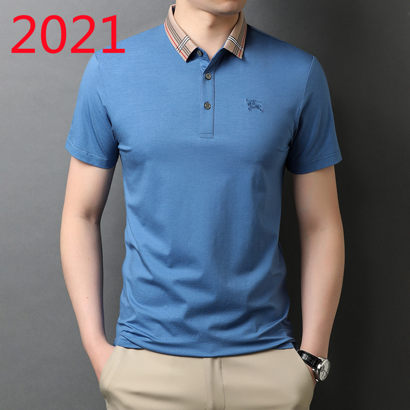 博顿保龙2021夏天男士休闲棉短袖基础大众薄款现货纯色polo衫批发