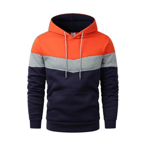 Wholesale European size new coat, men's autumn and winter three-color matching fashion brand casual sweater, men's hoodie