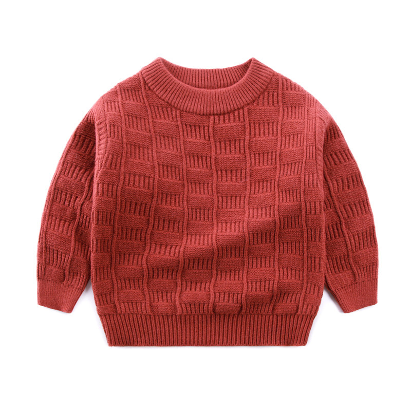 子供服の男女の子供のセーターの純色は底を打って外は柔らかくて暖かいです。|undefined