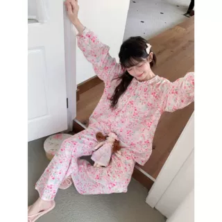 2026新款睡衣女春夏季棉绸甜美可爱亲肤柔软空调房家居服套装外穿
