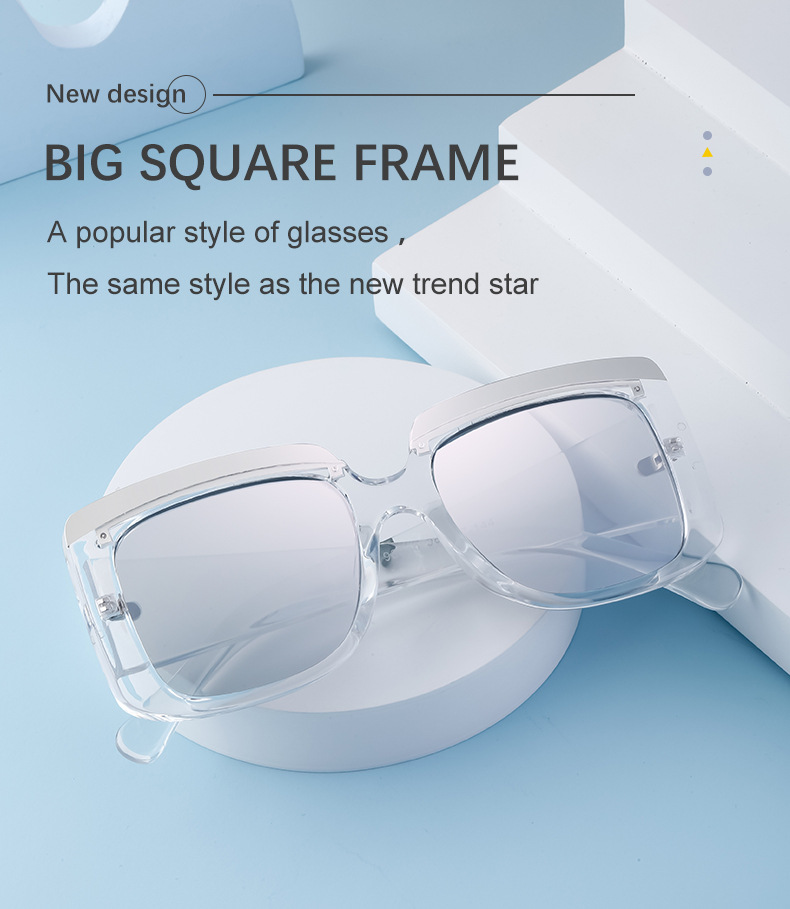 Box Sonnenbrille Für Damen Und Herren Mit Großem Rahmen_voghion.com