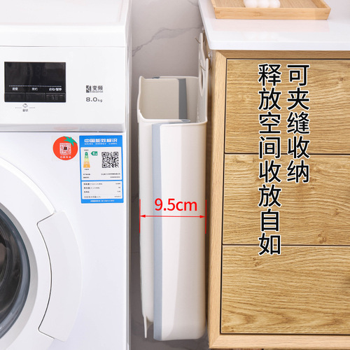 Wash Basin Laundry Basket Wall Mount Foldable Bathroom Shower Dirty Clothes Storage Basket Bathroom Storage Box