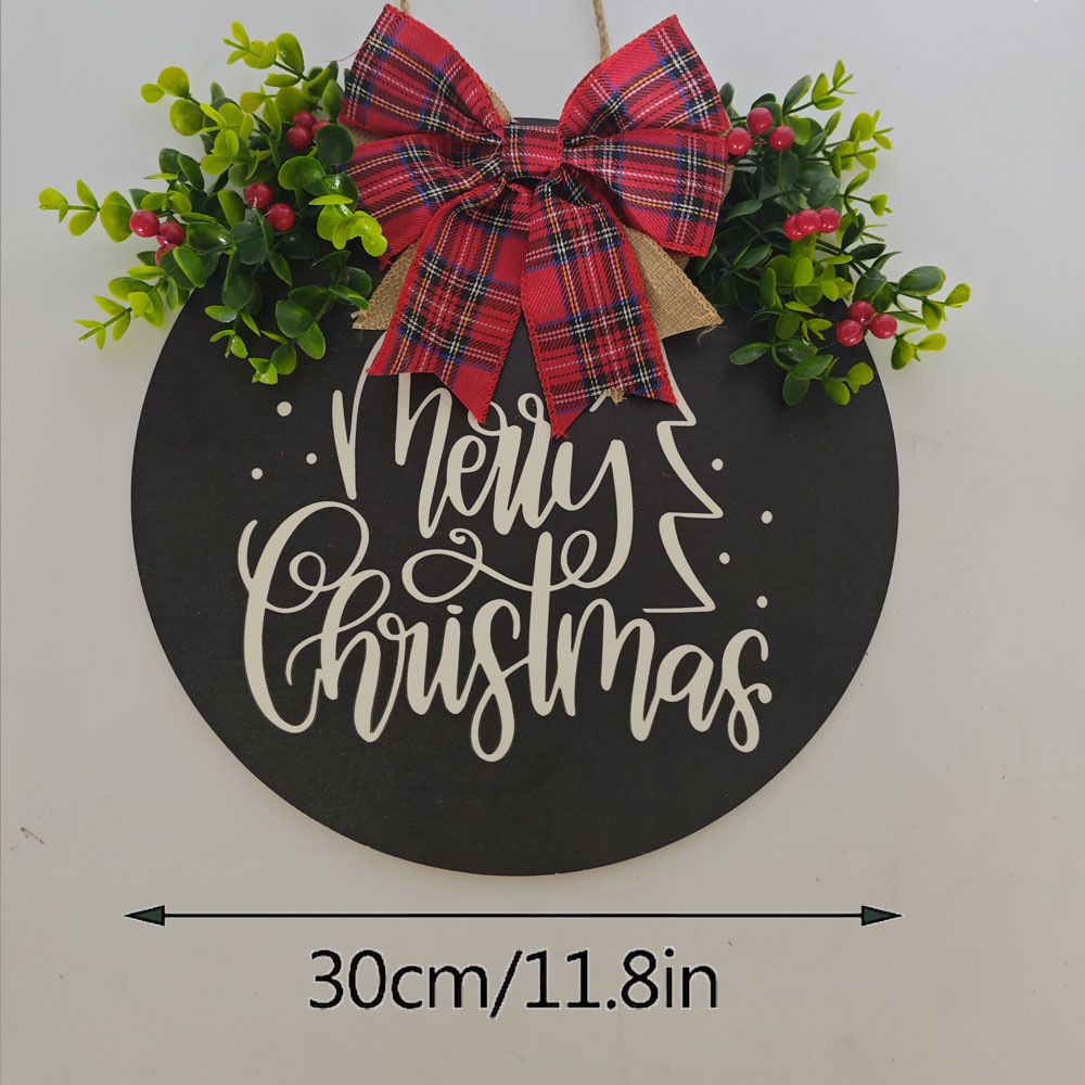Nuevos productos transfronterizos de Halloween Navidad placa de decoración de madera artesanía colgante colgante de patio