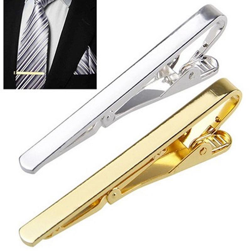Tie clip female man Occupation Simplicity business affairs silvery Metal formal wear Groom Groomsman Lavalier