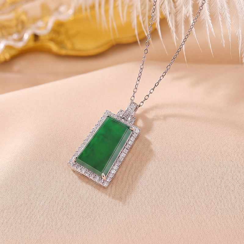 Mặt dây chuyền bạc S925 hình mặt nạ hình học phong cách thời trang — Mặt dây chuyền đơn (không bao gồm chuỗi)