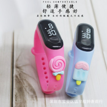 新款卡通简约时尚创意水果M3手表触屏防水礼品LED手环表批发