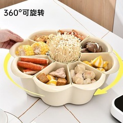 鍋盛り、水切りかご、回転式鍋皿、野菜皿、多機能仕切り、二段野菜皿