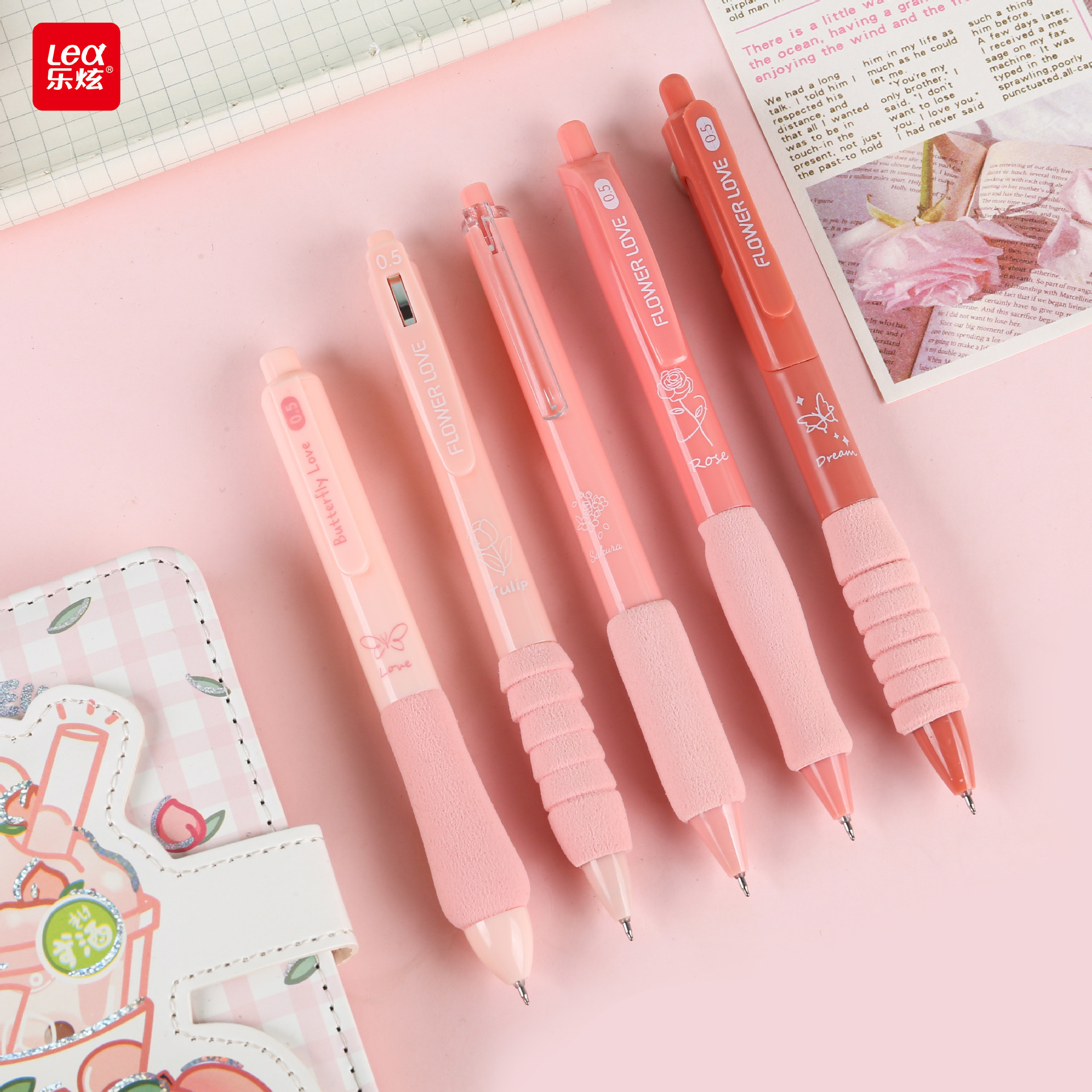 검은펜 중립펜 여자 고가 소프트 그립 학생 시험 속건성 브러시펜 이우 문구 도매