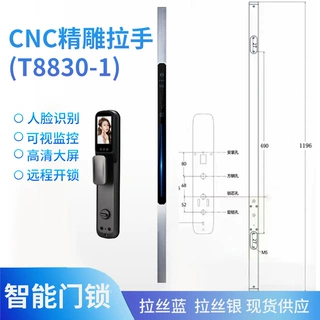 锁 防盗门指纹锁 人脸识别可视猫眼密码锁 拉杆电子门锁电子锁