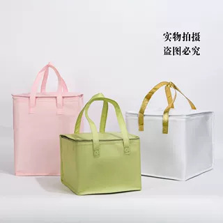新款牛油果绿色468寸生日蛋糕保温袋批发外卖保冷冷藏袋 加印LOGO|undefined