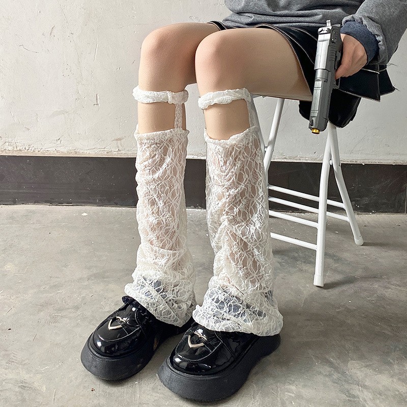 슬링 그물 스타킹-화이트