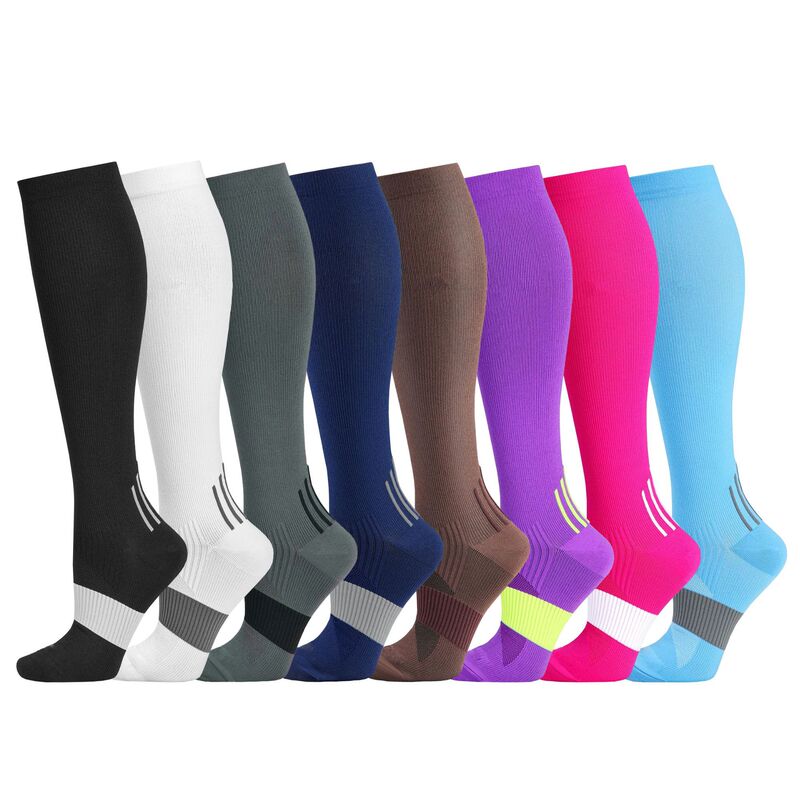 Amazon Long Tube Sports Socks for Men and Women, Professional Muscle Compression Socks, Running Fitness Calf Socks, Slimming Leg Socks Wholesale