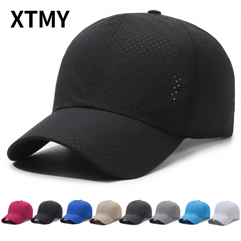 Chapeau de protection solaire style coréen pour homme, casquette de baseball décontractée en maille respirante, design uni, accessoire de mode pour femme_voghion.com