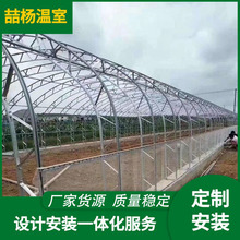 C型钢骨架温室 薄膜日光温室 双膜骨架保温大棚