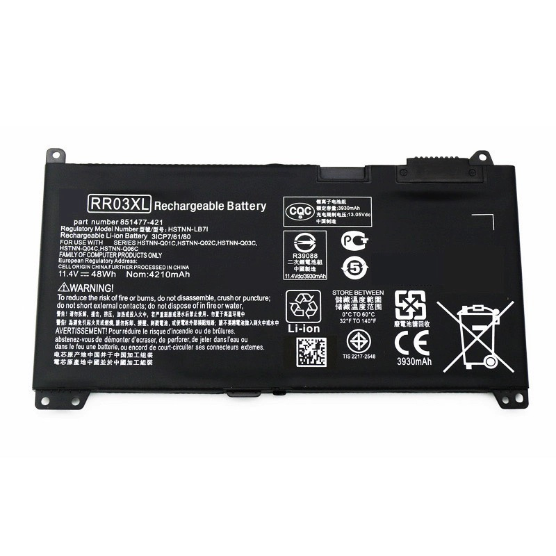 For HP RR03XL RR03048XL HSTNN-PB6W HSTNN-LB7I laptop battery For HP RR03XL RR03048XL HSTNN-PB6W HSTNN-LB7I laptop battery
