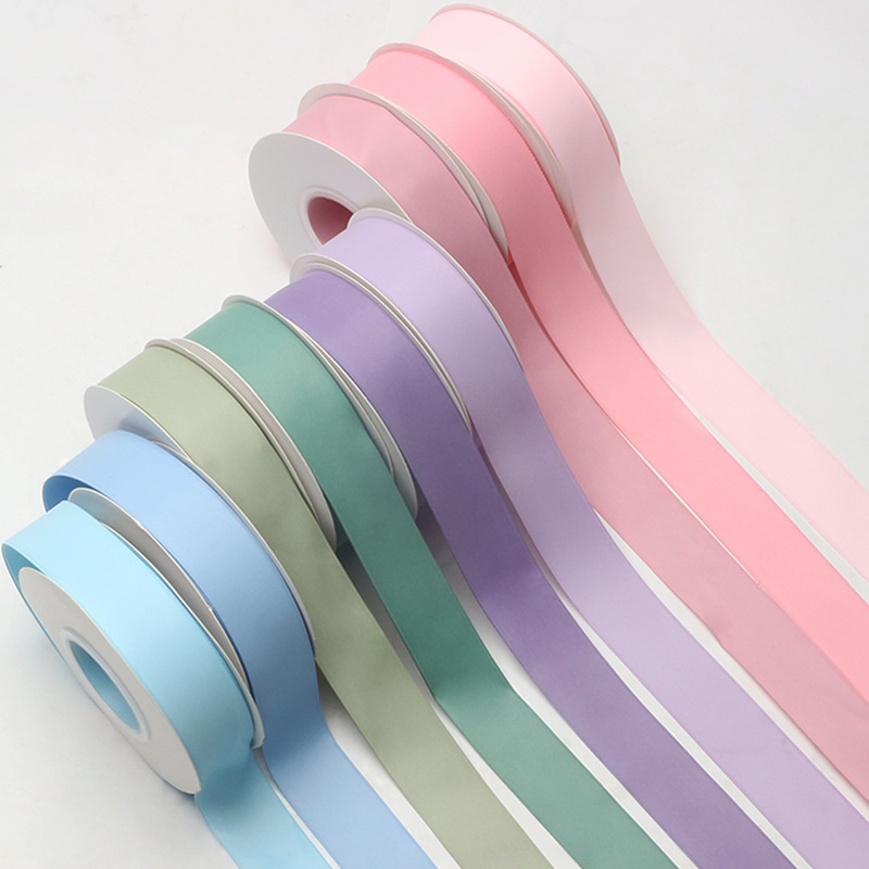 Huaxi cinta de polidor de doble cara envasado de flores regalos cinta hecha a mano DIY florista pastel cinta de color