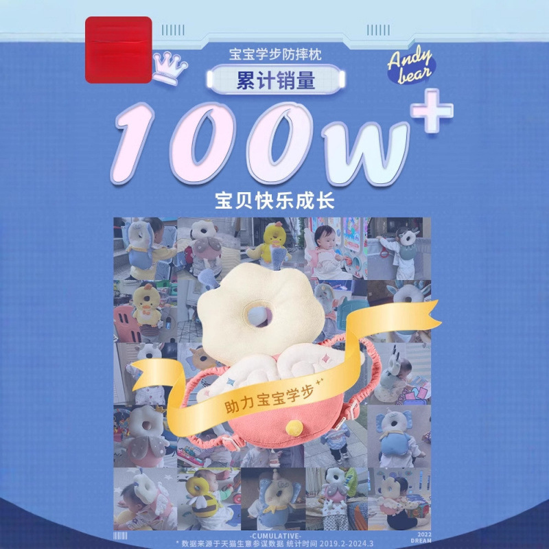Zhaohang 落下防止頭部保護帽子ベビー学習ルート夏子供ベビー枕ウォーキング|undefined