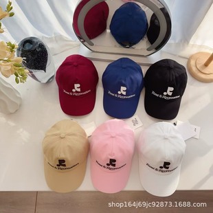 Internet Celebrity Star Yang Chaowao Same-style RR Embroidered Letter Baseball Cap Couple Universal All-match Sunshade Casual Cap