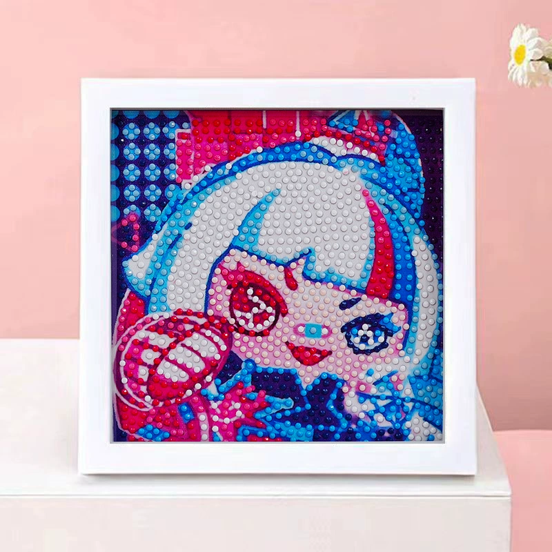DIY-набор для алмазной мозаики 17×17 см, пластиковая рама, дизайн щенок, полный набор инструментов для кладки