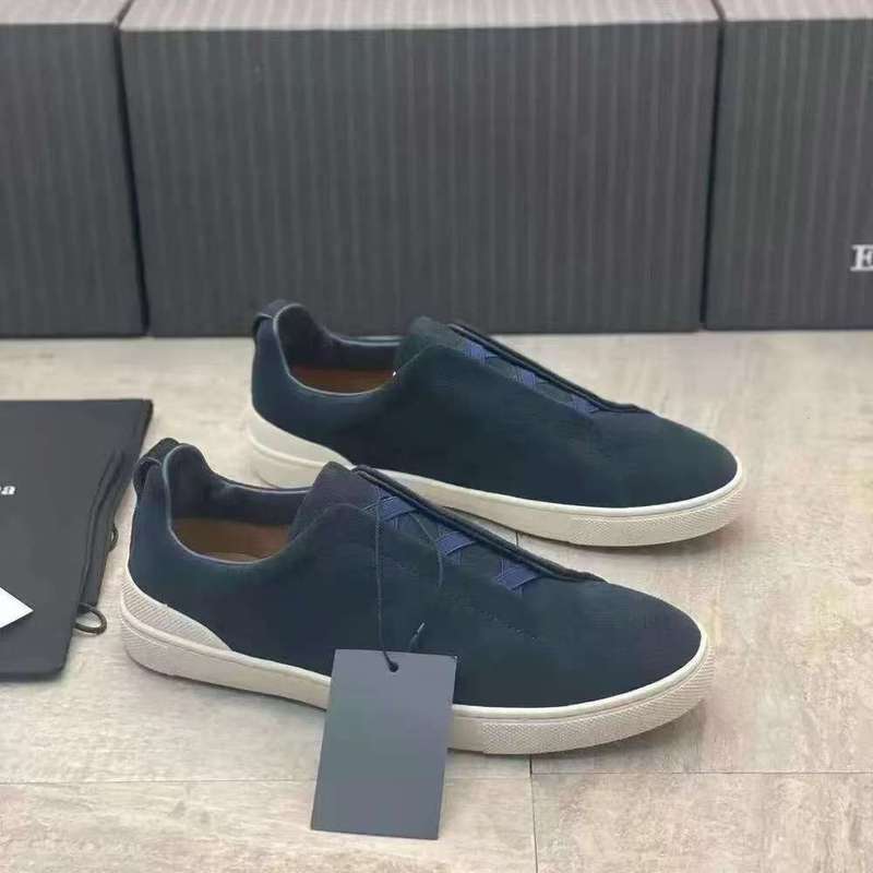 工厂新杰妮亚男鞋头层牛皮一脚蹬休闲真皮奢华鹿皮板鞋百搭休闲鞋|undefined