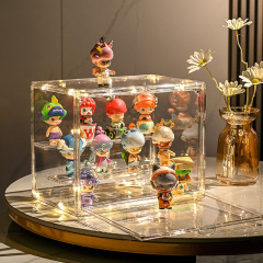 ブラインドボックス収納展示棚デスクトップ透明防塵フィギュア収納大容量バブルマット展示ケース