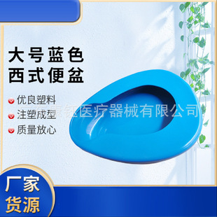 Plastic Western-style potty uncovered potty blue potty White potty plastic bed basin for pregnant women foreign trade