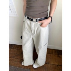 【MISS密思家正品店】休闲百搭显瘦阔腿工装裤休闲裤女装W678