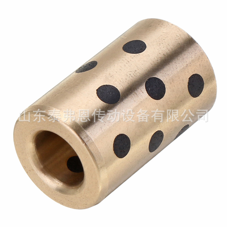 JFB604石墨铜套滑动轴承 耐磨铜套 石墨固体镶嵌 自润滑轴承