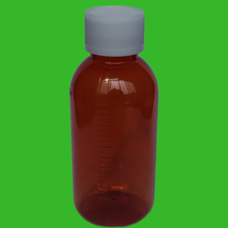 多容量糖浆瓶 刻度瓶药水瓶 PET医药包装塑料瓶保险盖压旋盖可选