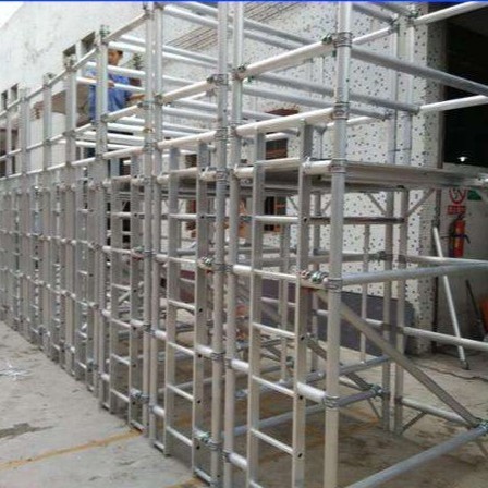 建房移动脚手架铝合金登高梯移动式检修平台商场工地施工架3米脚