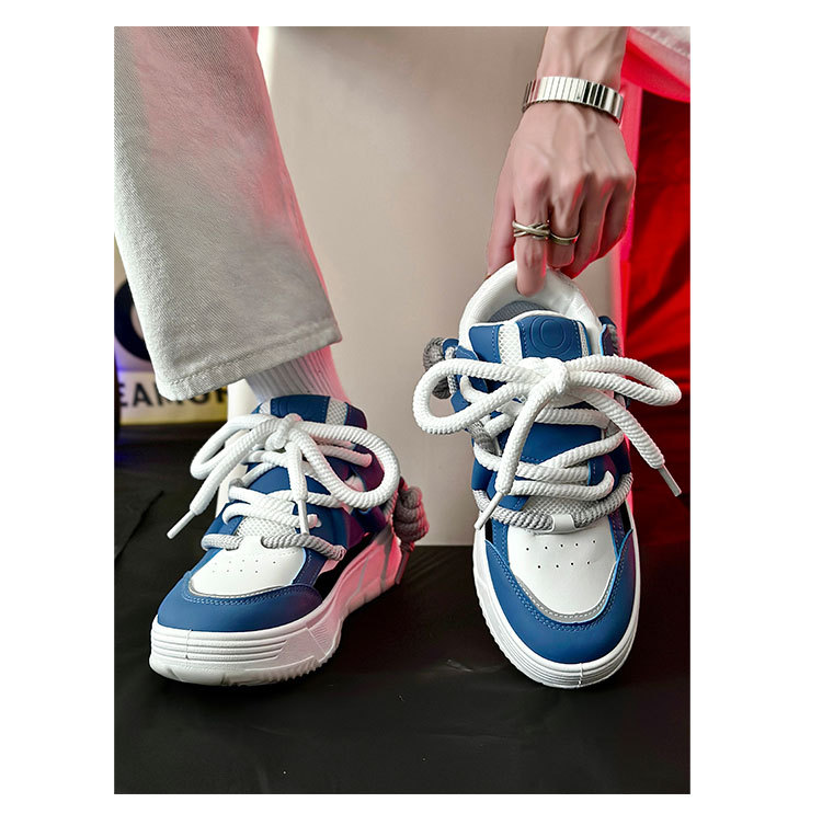 Schwarze Samurai Skaterschuhe Freizeitsneaker Für Herren_voghion.com