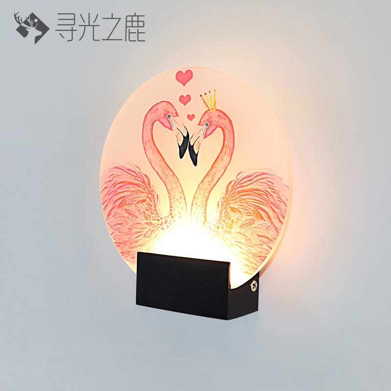 XGZL B0269-20CM 라운드 블랙 플라밍고