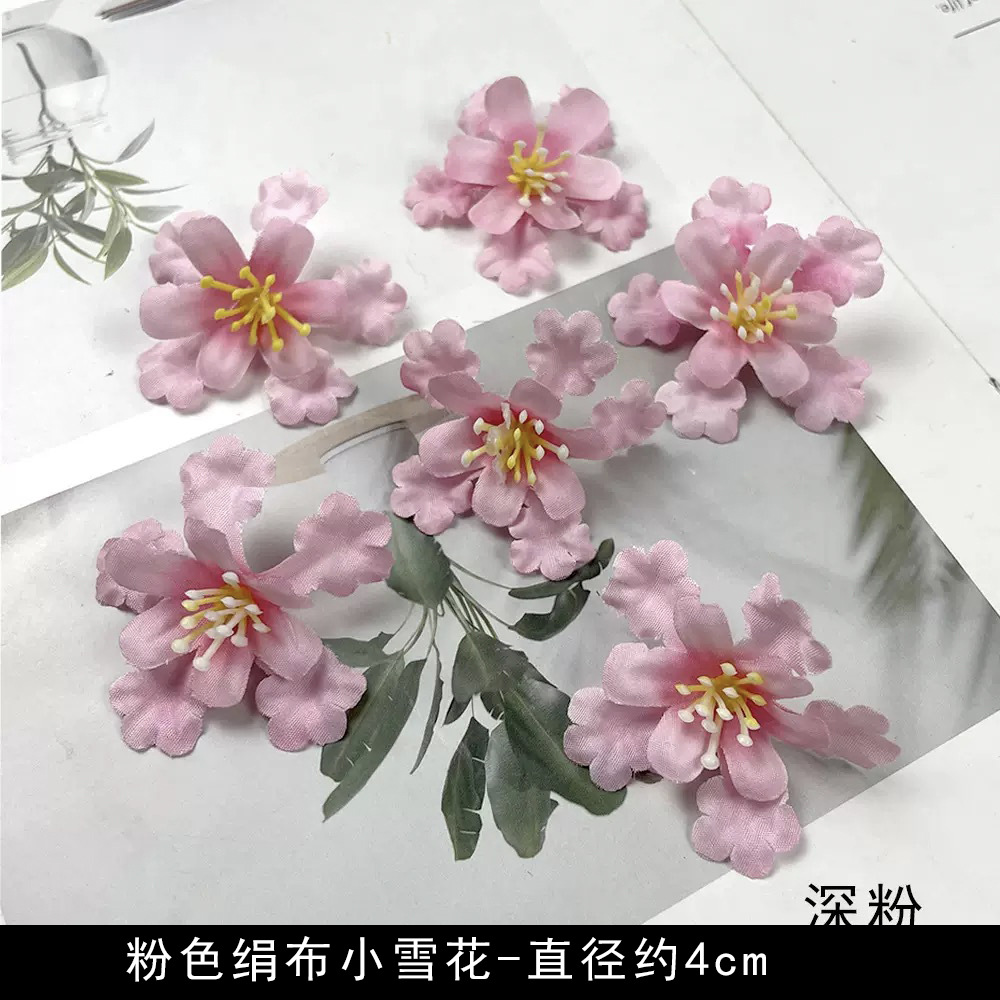 Flores artificiales flores rosadas bricolaje accesorios hechos a mano tocado de estilo antiguo accesorios de material de flor de horquilla arreglos florales de pared de flores de boda